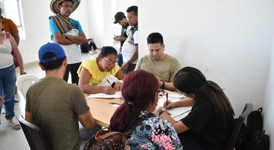 La Unidad de Restitución de Tierras hace presencia en Santa Rosa para atender crisis humanitaria