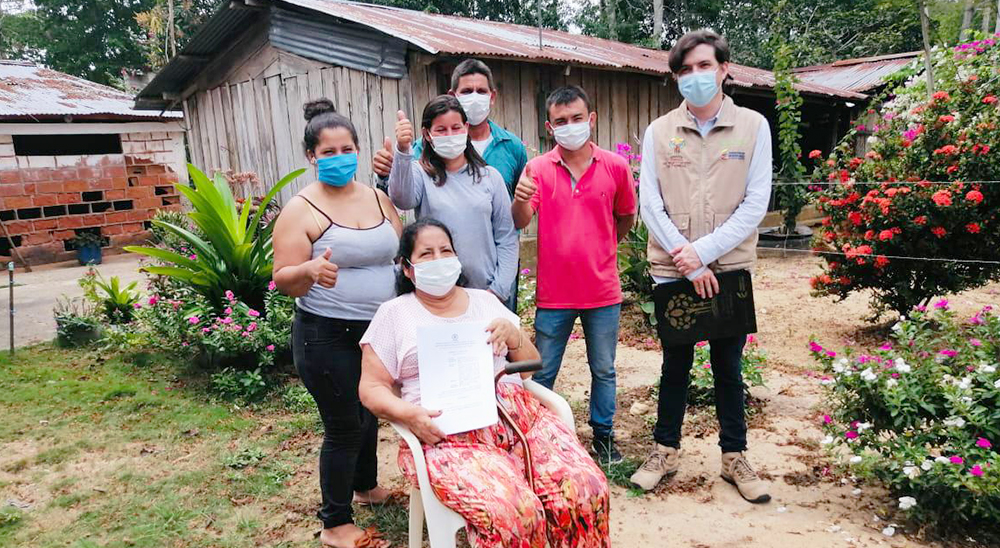 Tres familias desplazadas recuperan sus propiedades en el Magdalena Medio 