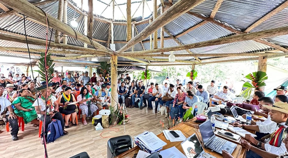 URT acompaña en Putumayo a las autoridades indígenas en la Minga de Resistencia