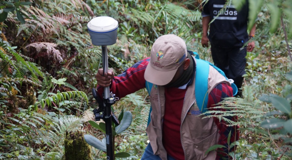 La Unidad de Restitución de Tierras realiza labores catastrales en el cerro Patascoy (Nariño)