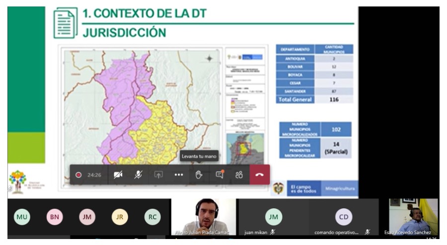 La Unidad de Restitución de Tierras iniciará su intervención en cinco municipios más del sur de Bolívar 