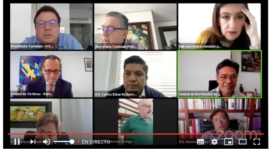 Unidad de Restitución de Tierras celebra prórroga de la Ley de Víctimas en Comisión Primera de Senado 