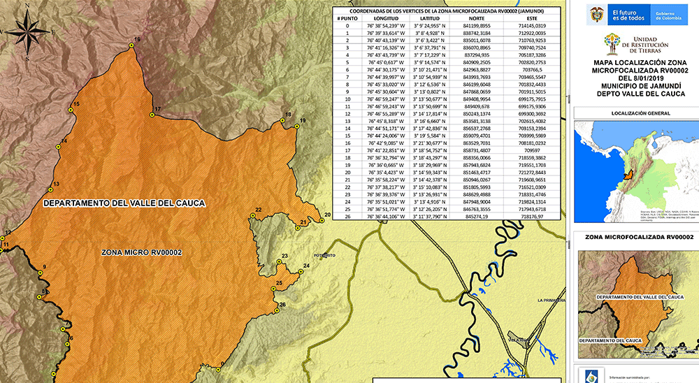 URT desarrollará trabajos en zona de Jamundí (Valle del Cauca) caracterizada, en años anteriores, por tener difíciles condiciones de seguridad 