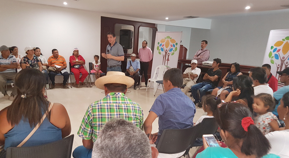 Beneficiarios de restitución de Cesar le aseguraron al director de la URT que no volverán a salir de sus tierras