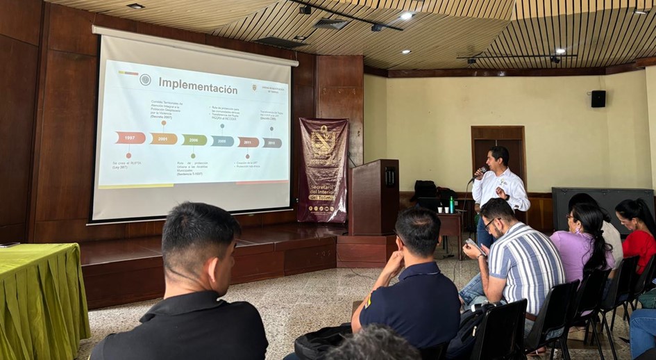 URT Tolima socializa el proceso RUPTA con autoridades departamentales