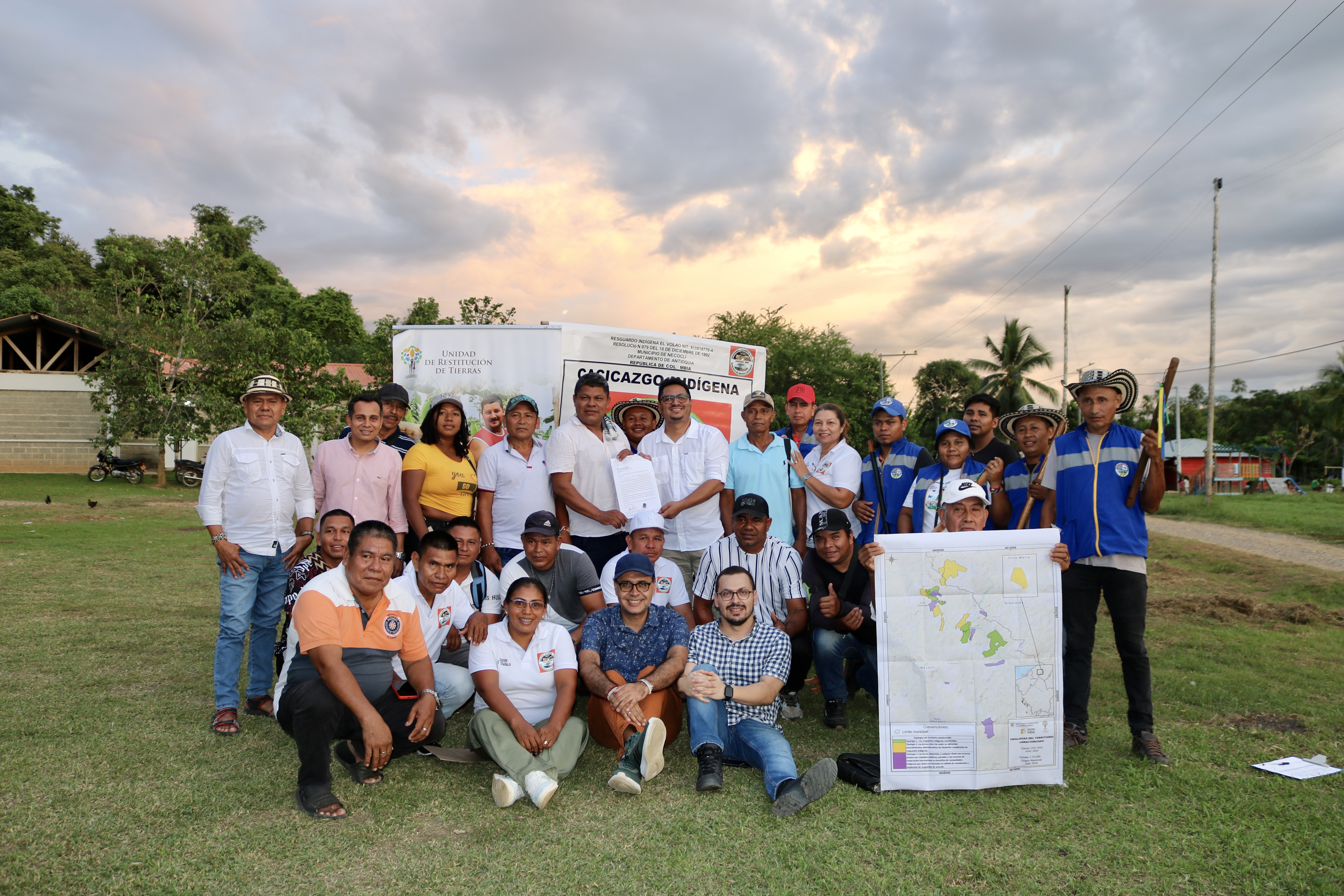 El equipo de Asuntos Étnicos de la URT Apartadó radicó esta acción judicial, que prevé restituir los derechos del resguardo El Volao sobre más de 1.000 hectáreas.